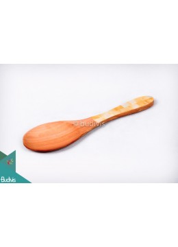 wholesale bali Wooden Rice And Soup Spoon With Shell Decorative, Home Decoration