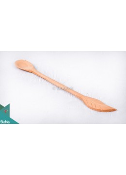 wholesale bali Wooden Teaspoon With Feather Decorative Set 5 Pcs, Home Decoration