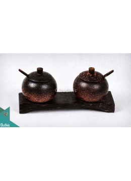 wholesale bali Wooden Spice Container Storage, Home Decoration