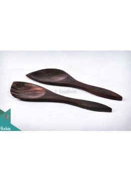 wholesale bali Wooden Rice And Soup Spoon Set 2 Pcs Big, Home Decoration