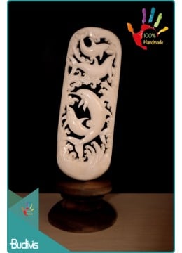 wholesale bali Cheap Dolpin Hand Carved Bone Scenery Ornament Manufactured, Home Decoration