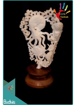 wholesale bali Top Model Under Sea Hand Carved Bone Scenery Ornament Wholesale, Home Decoration