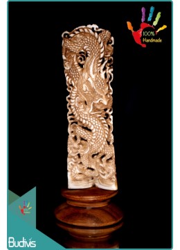 wholesale bali Best Seller Dragon Hand Carved Bone Scenery Ornament Cheap, Home Decoration