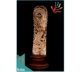 Image of 100 % In Handmade Dragon Hand Carved Bone Scenery Ornament Wholesale Home Decoration Source: CV.Budivis in Bali, Indonesia