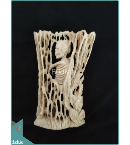 A Skeleton Bone Carving Ornament