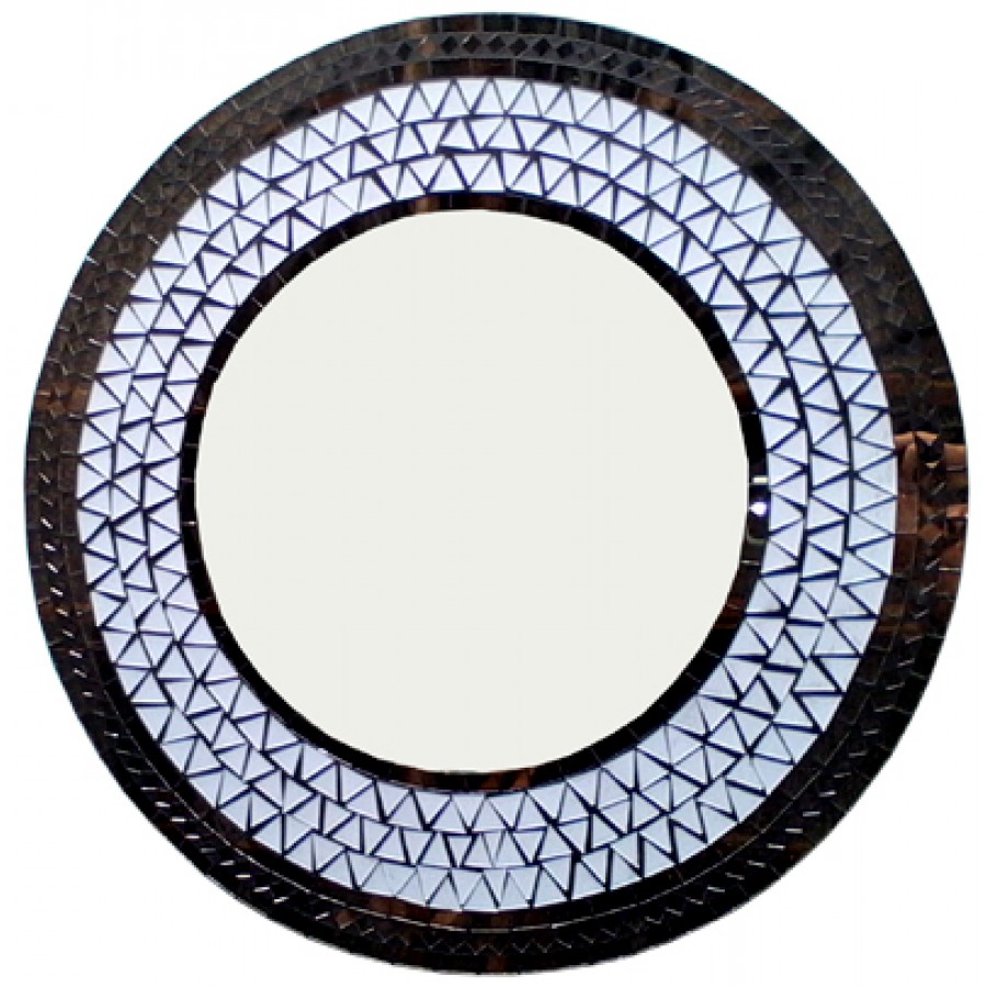 Antique Mirror Glass Circle, Antique Wooden Hand Carved Mirror, Round Wall Mirror, Vintage Celestial Wooden Round Mirror