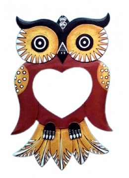 Image of Antique Mirror Owl Home Decoration Source: CV.Budivis in Bali, Indonesia