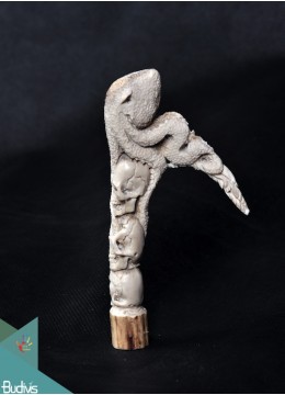 wholesale bali The Skull And Octopus Scenery Antler Horn Carved Handle, Home Decoration