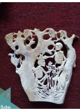 wholesale bali The Skeleton In Love Scenery Bone Carved, Home Decoration