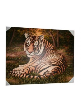 Image of Tiger Painting Home Decoration Source: CV.Budivis in Bali, Indonesia