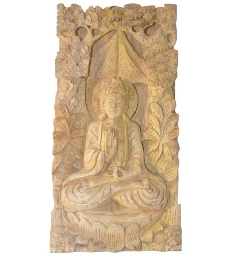 Relief Buddha Wood Carving