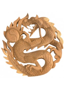 wholesale bali Relief Dragon Wood Carving, Home Decoration