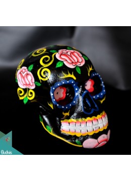 wholesale bali Artificial Resin Skull Head Hand Painted Wall Decoration Painting - Marta, Home Decoration