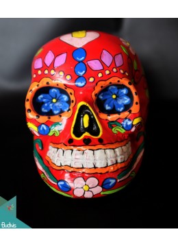 wholesale bali Artificial Resin Skull Head Hand Painted Wall Decoration Painting - Marta, Home Decoration