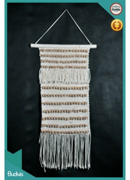 wholesale bali Bali Wall Hanging Macrame With Cowrie Shell Natural Rope, Home Decoration