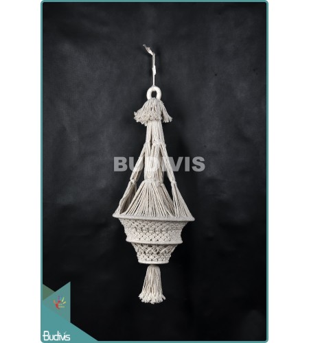 Wholesale Lampshade Chandelier Cotton Rope Hippie Feather Hanging Bohemian Stye In Handmade