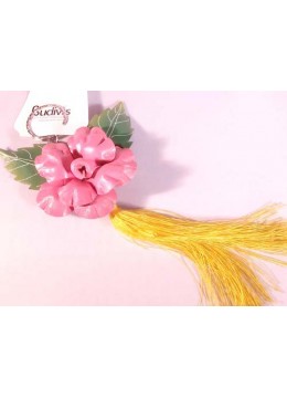 wholesale bali Tassel Keychain Leather Flower, Keychain