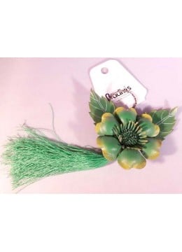 wholesale bali Tassel Keychain Leather Flower, Keychain