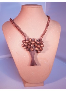 wholesale bali Wood Beads Tree Necklace, Necklaces