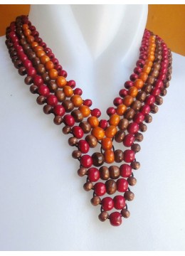 wholesale bali Wooden Bead Necklace, Necklaces