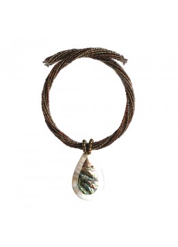 Image of Bali Resin Penden Shell Sliding Necklace Manufacturer Necklaces Source: CV.Budivis in Bali, Indonesia