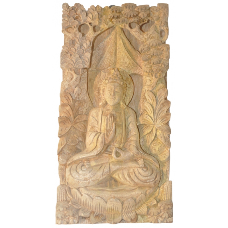 Relief Buddha Wood Carving