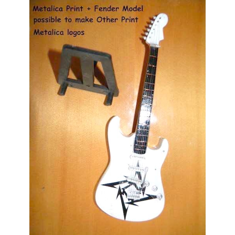 Miniature Guitar Metallica Type