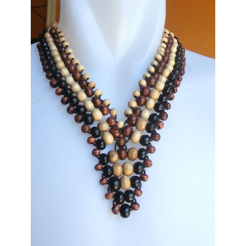 Wooden Bead Necklace