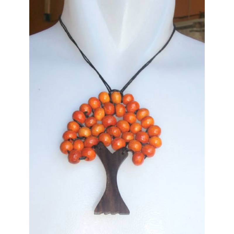 Necklace Bead Wooden Tree
