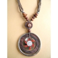 Wood Beads Necklace Pendant