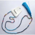 Long Bead Tassel Necklace
