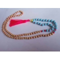 Beaded Long Tassel Necklace