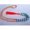 Beaded Long Tassel Necklace