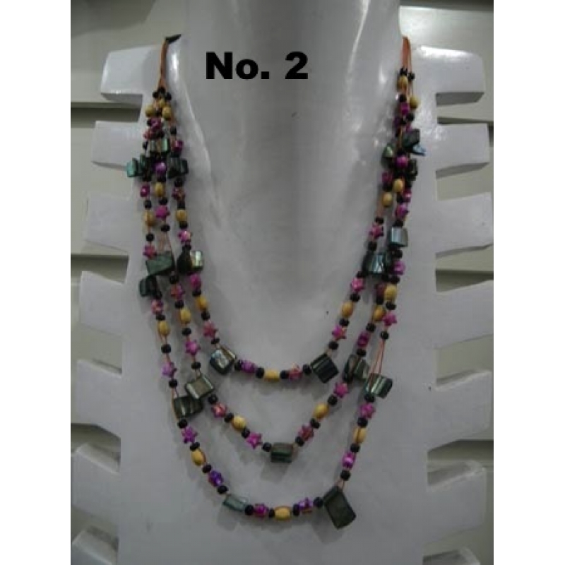 Beaded Glasse Necklace Multi