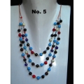 Beaded Necklace Multi Strand