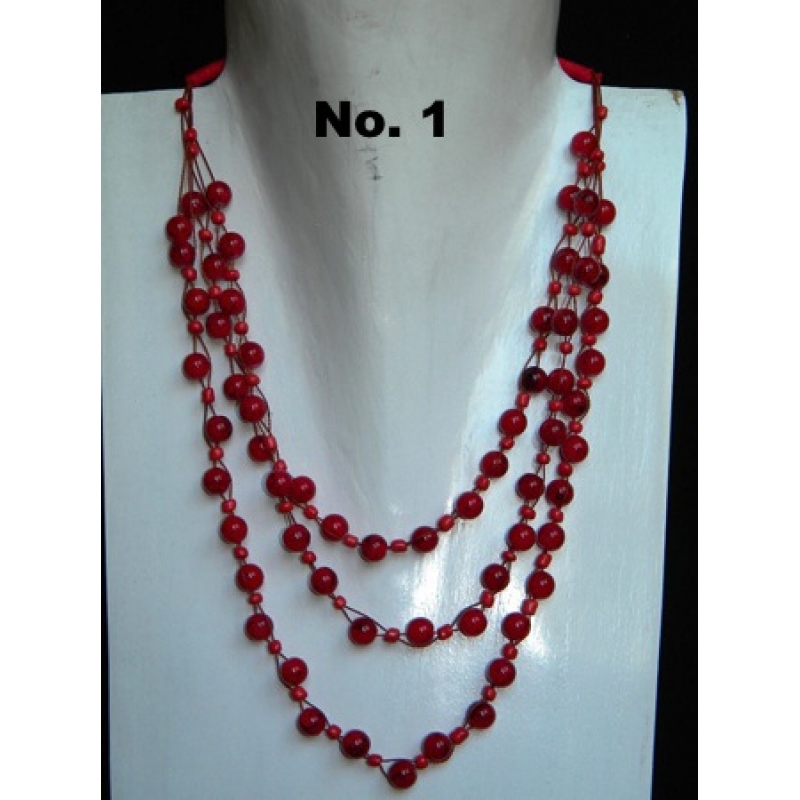 Beaded Necklace Multi Strand