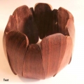 Vintage Carved Wooden Bangle Chunky Bracelets, Bracelets Wood All Size in Handmade
