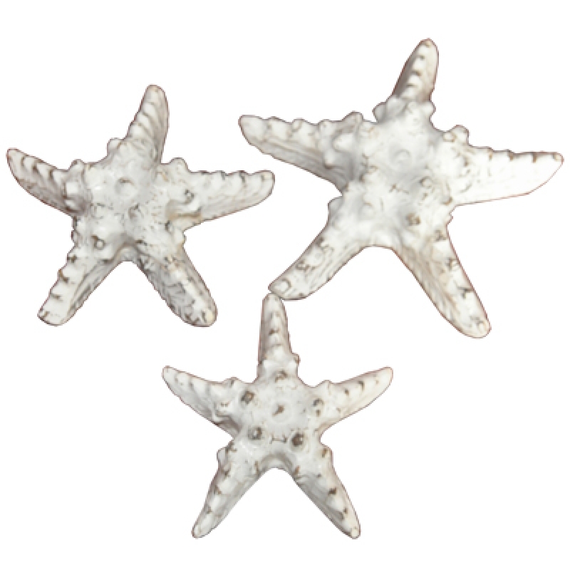 Starfish Set Of 3 Home Decor - Starfish Home Decor