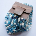 Beaded Bracelet Wood Buckle