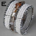 Top Model Wire Choker Beaded Bracelet