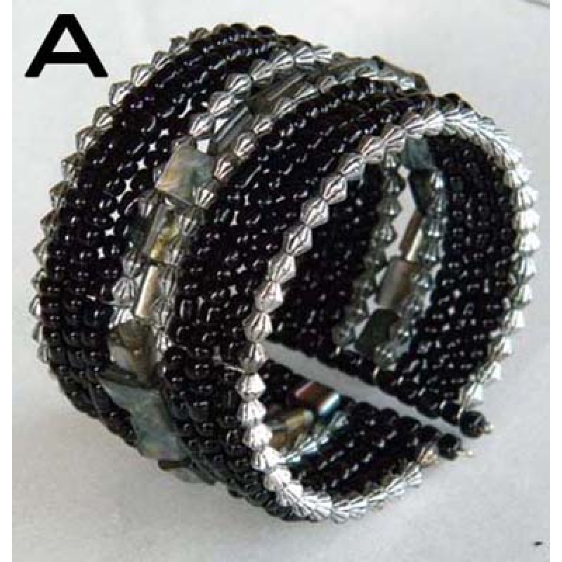 Top Model Wire Choker Beaded Bracelet