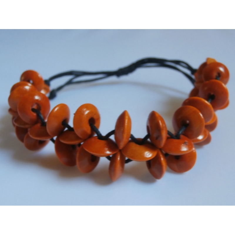 Beaded Wood Bracelet