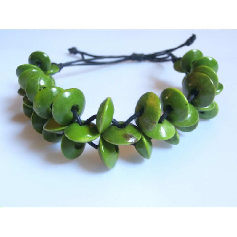 Beaded Wooden Bracelet