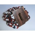 Beaded Bracelet Wood Clasp