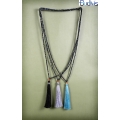 Long Layered Tassel Necklace