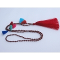 Multi Beaded Tassel Necklace