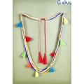 Multi Tassel Necklace Bead