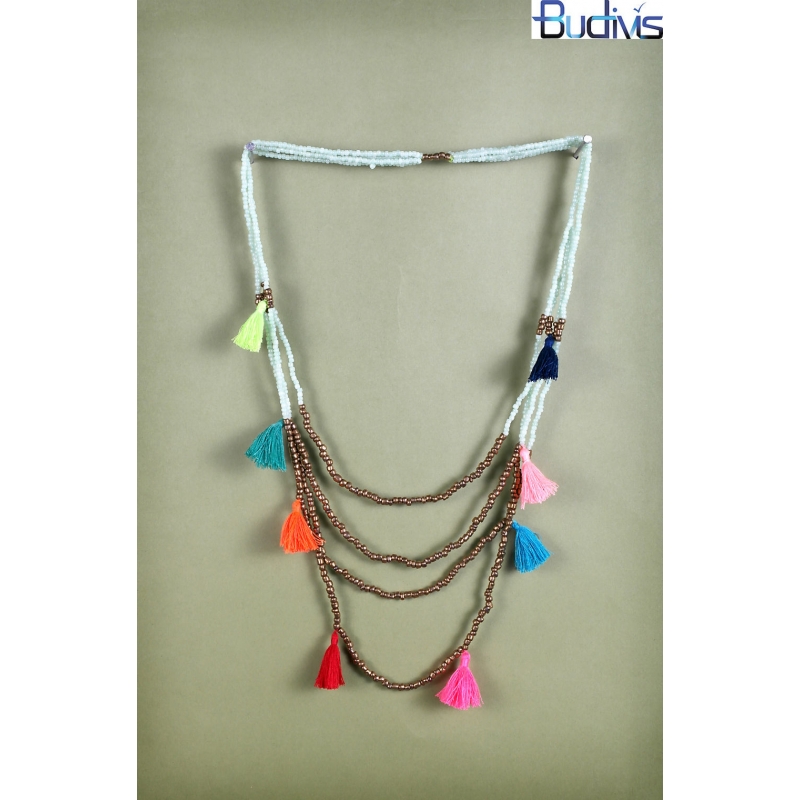 Multi Layered Necklace Tassel