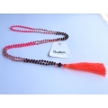 Long Tassel Necklace Cystal