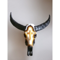 in Handmade Resin Buffalo Skull Replica Artificial Resin Buffalo Skull Head Wall Decoration, Resin Figurine Custom Handhande, Statue Collectible Figurines Resin